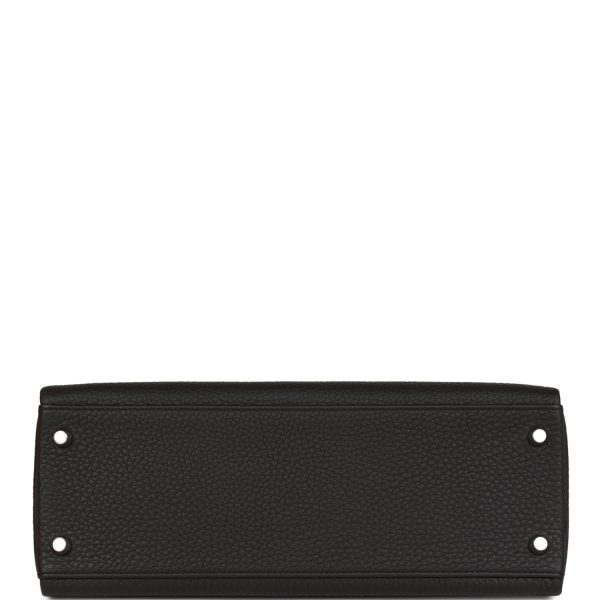 H Kelly Retourne 32cm Black Togo Palladium Hardware