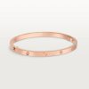 car The London Love Bracelet With 4 Diamonds Small Model-4mm Width
