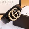 2 styles of  double G pearl belt