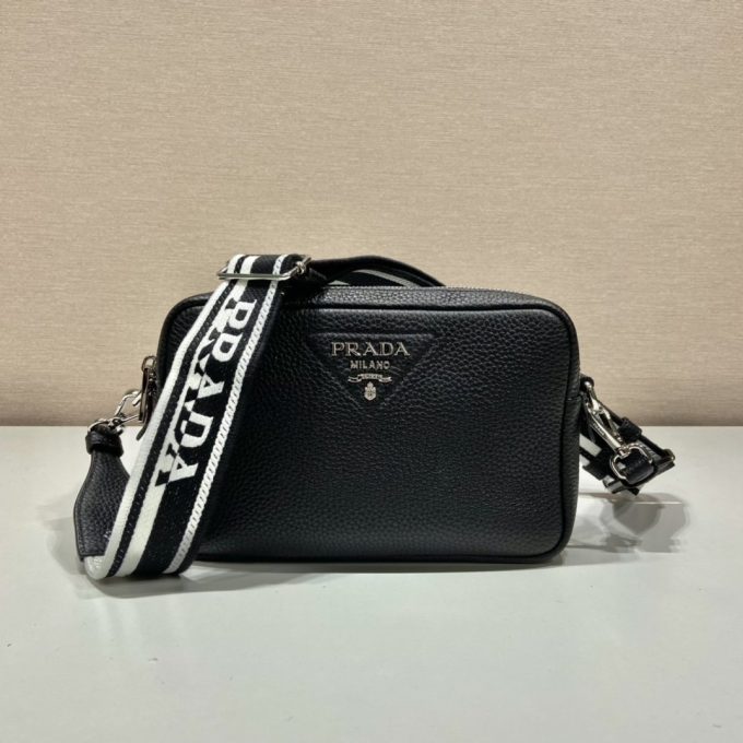 Pra Bag With Shoulder Strap Black For Women, Women's Bags 8.6in/22cm 1BH082_2DKV_F0002_V_3OM - Image 4