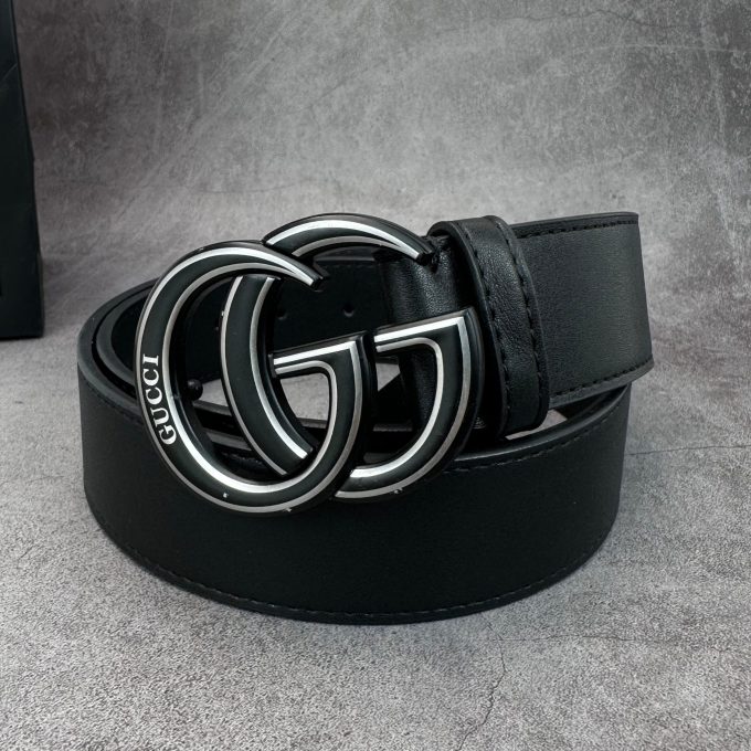 2 Colors  printed letter leather belt - Image 6