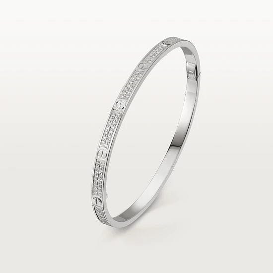 car The London Love Bracelet-Diamond Paved Small Model-4mm Width