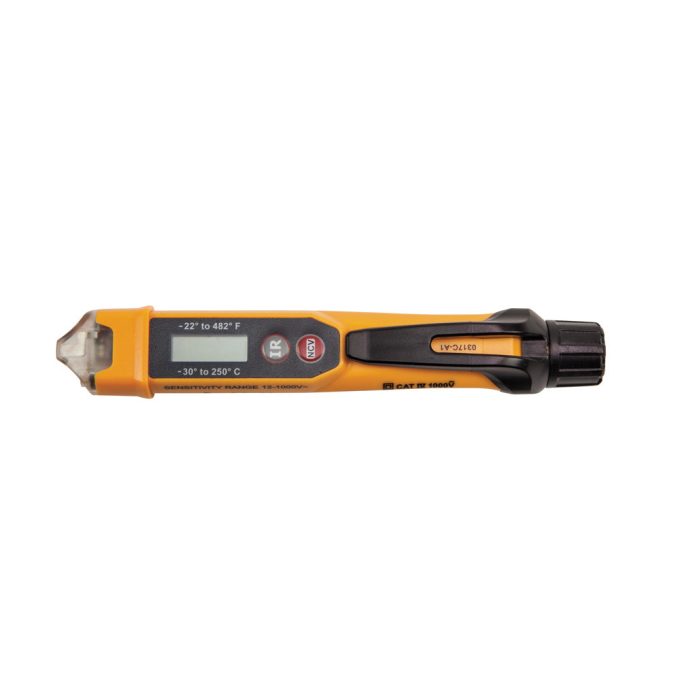Klein Tools NCVT-4IR Non-Contact Voltage Tester with Infrared Thermometer Tests AC Voltage and IR Temperature - Image 2