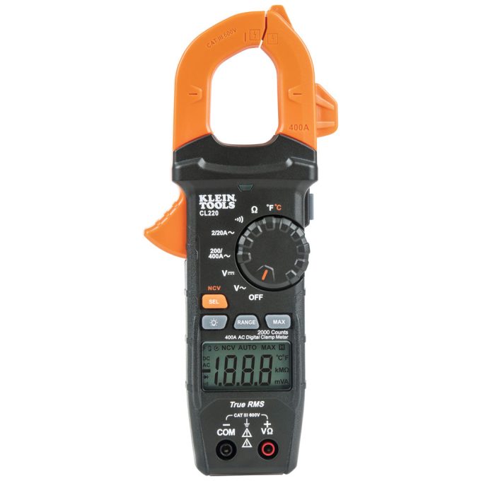 Klein Tools CL220 Digital Clamp Meter, AC Auto-Ranging 400 Amp with Temp - Image 5