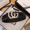 2 Styles Luxurious Double G Rhinestone Belt