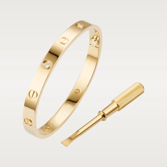 car The London Love Bracelet With Diamond Big Model-6mm Width - Image 11
