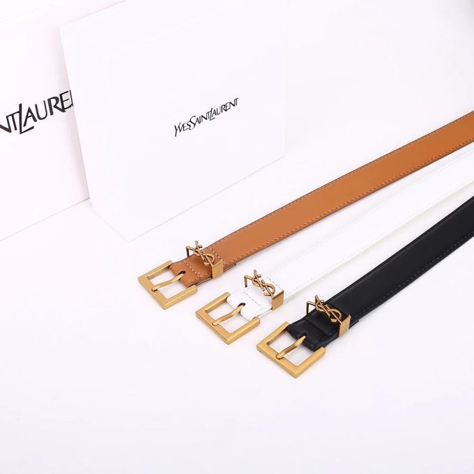 3 Colors Fashion Alphabet Buckle Ladies Leather Belt - Image 7