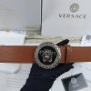 4 Colors  lion head double-sided lychee pattern belt