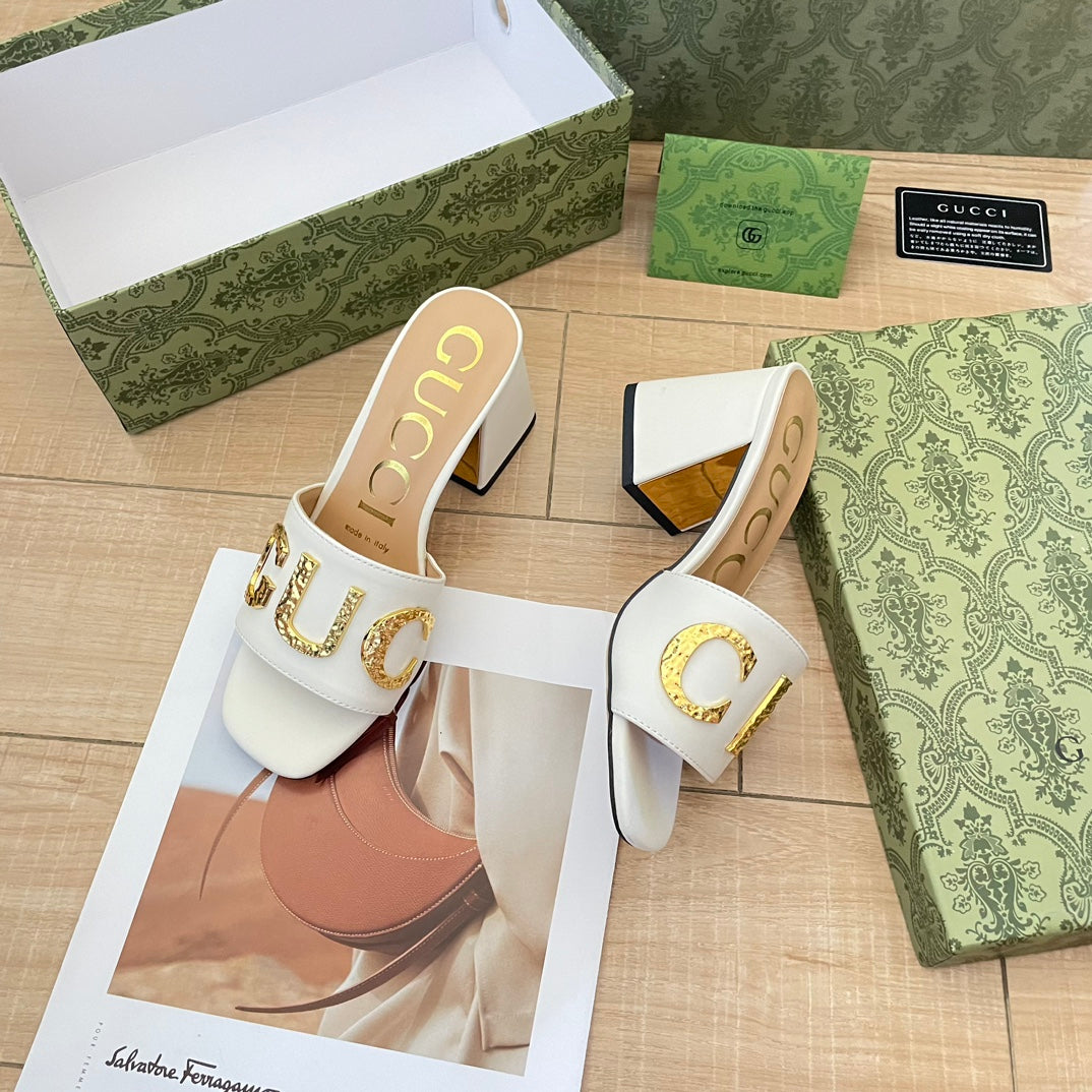 Retro Block Heel Sandals - Image 3