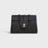 MEDIUM SOFT 16 BAG IN SUPPLE GRAINED CALFSKIN BLACK