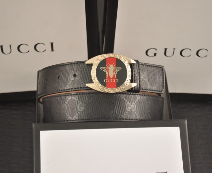 2 Colors  printed letter leather belt - Image 6