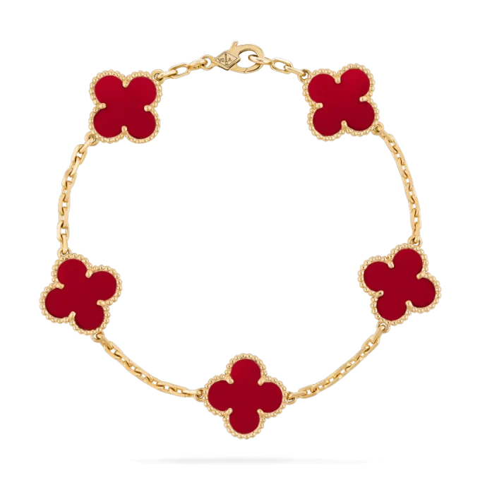Vintage Alhambra bracelet, 5 motifs
