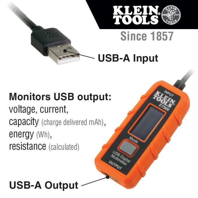 Klein Tools ET900 USB Digital Meter, USB-A (Type A) - Image 8