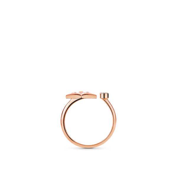 Color Blossom Mini Star Rose Gold, Pink Mother-of-Pearl and Diamond Ring