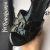 Saint Tribute Sandals Black Patent Leather