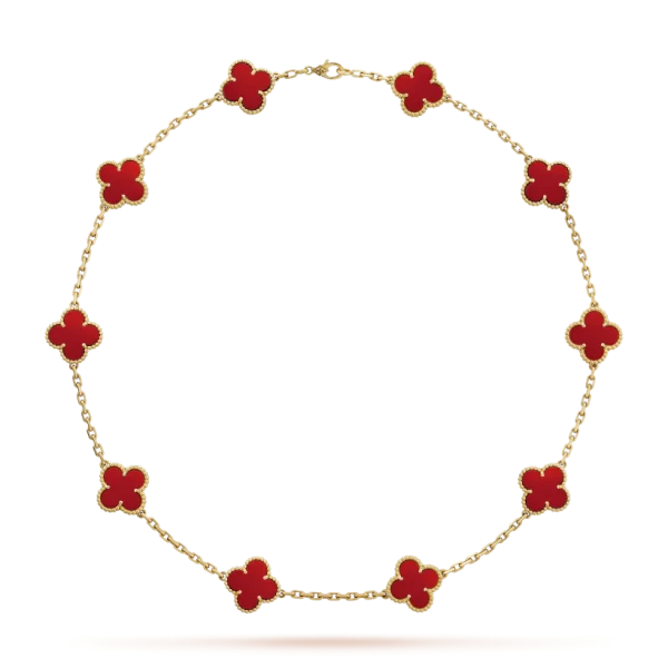 Vintage Alhambra necklace, 10 charms