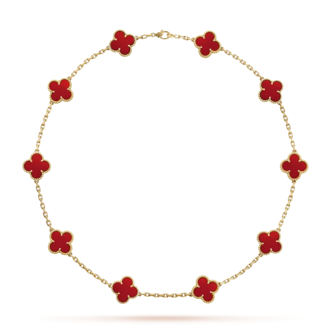 Vintage Alhambra necklace, 10 charms