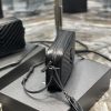 Y Lou Camera Bag Black With Metal Hardware