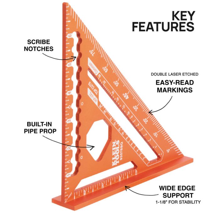 Klein Tools 935SQVP Rafter and Framing Square Set - Image 6