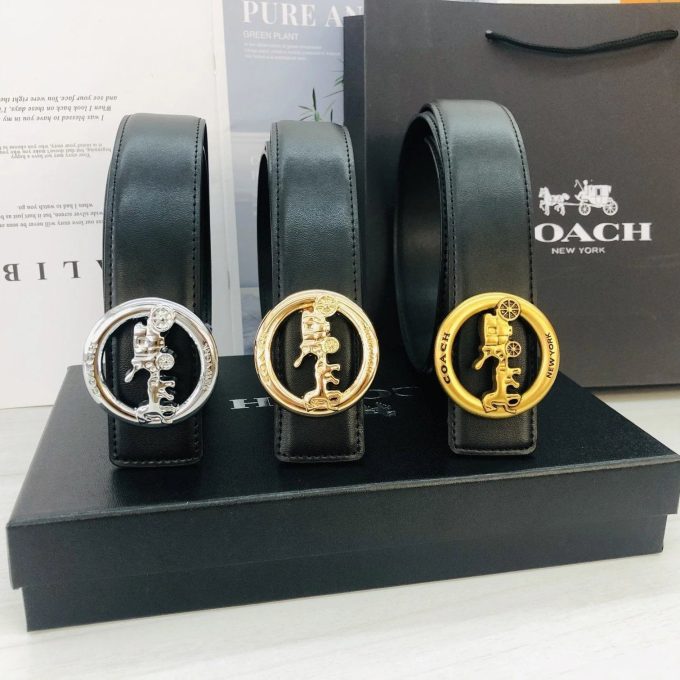 3 Colors  Black Leather Belt - Image 2