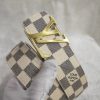 3 Colors  Striped Letter Leather Belt