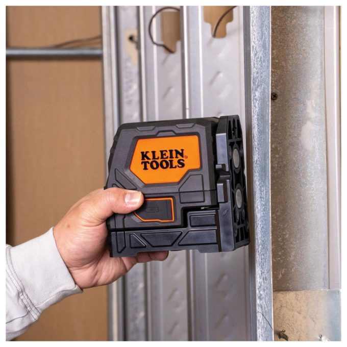 Klein Tools 93LCLGR Rechargeable Self-Leveling Green Cross-Line Laser Level with Red Plumb - Image 9