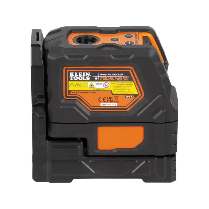 Klein Tools 93LCLGR Rechargeable Self-Leveling Green Cross-Line Laser Level with Red Plumb - Image 5