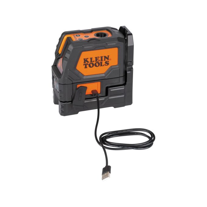 Klein Tools 93LCLGR Rechargeable Self-Leveling Green Cross-Line Laser Level with Red Plumb - Image 7