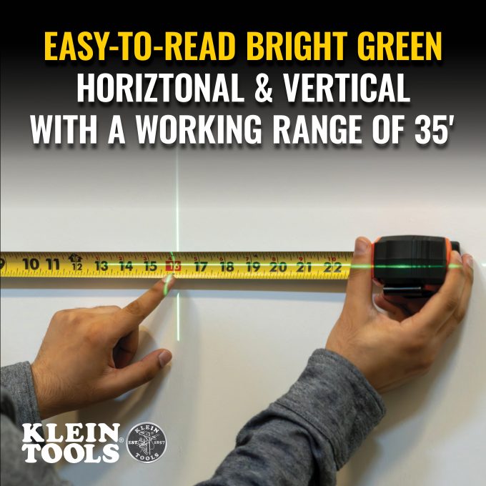 Klein Tools 93MCLG Green Mini Cross-Line Laser Level - Image 12