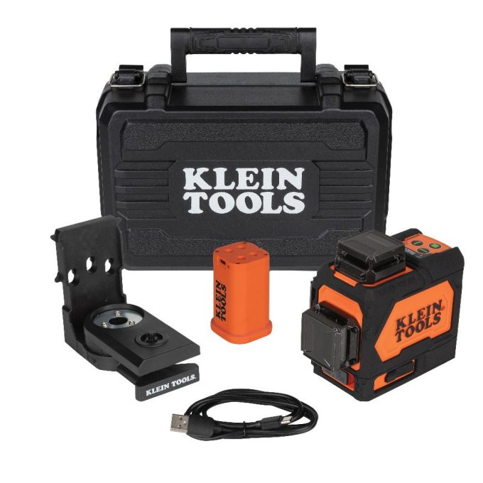 Klein Tools 93PLL Rechargeable Self-Leveling Green Planar Laser Level - Image 3