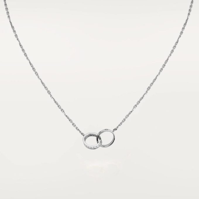 car Love Necklace Interlocking 2 Circles Necklace - Image 17