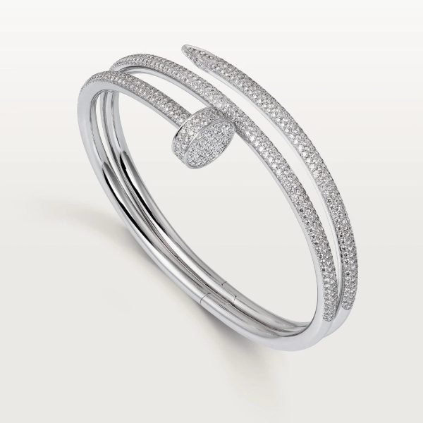 car Inspired Juste Un Clou Nail Screw Bracelet With Full Diamond Paved