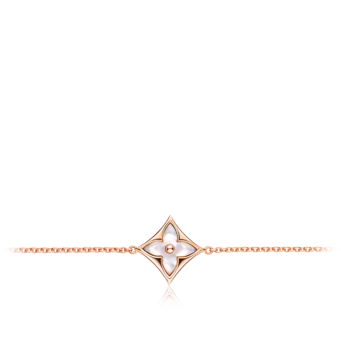 Color Blossom Star rose gold and white mother-of-pearl bracelet