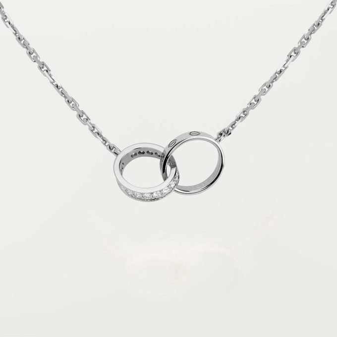 car Love Necklace Interlocking 2 Circles Necklace - Image 22
