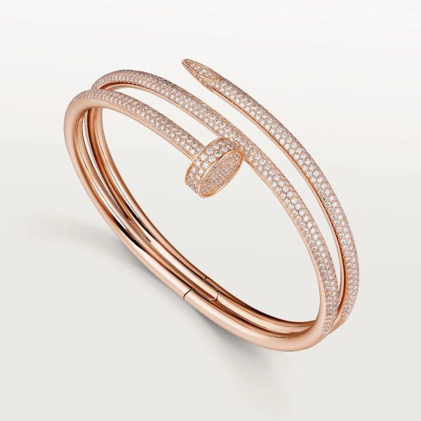 car Inspired Juste Un Clou Nail Screw Bracelet With Full Diamond Paved