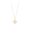 Idylle Blossom Medal in Yellow Gold and Diamonds