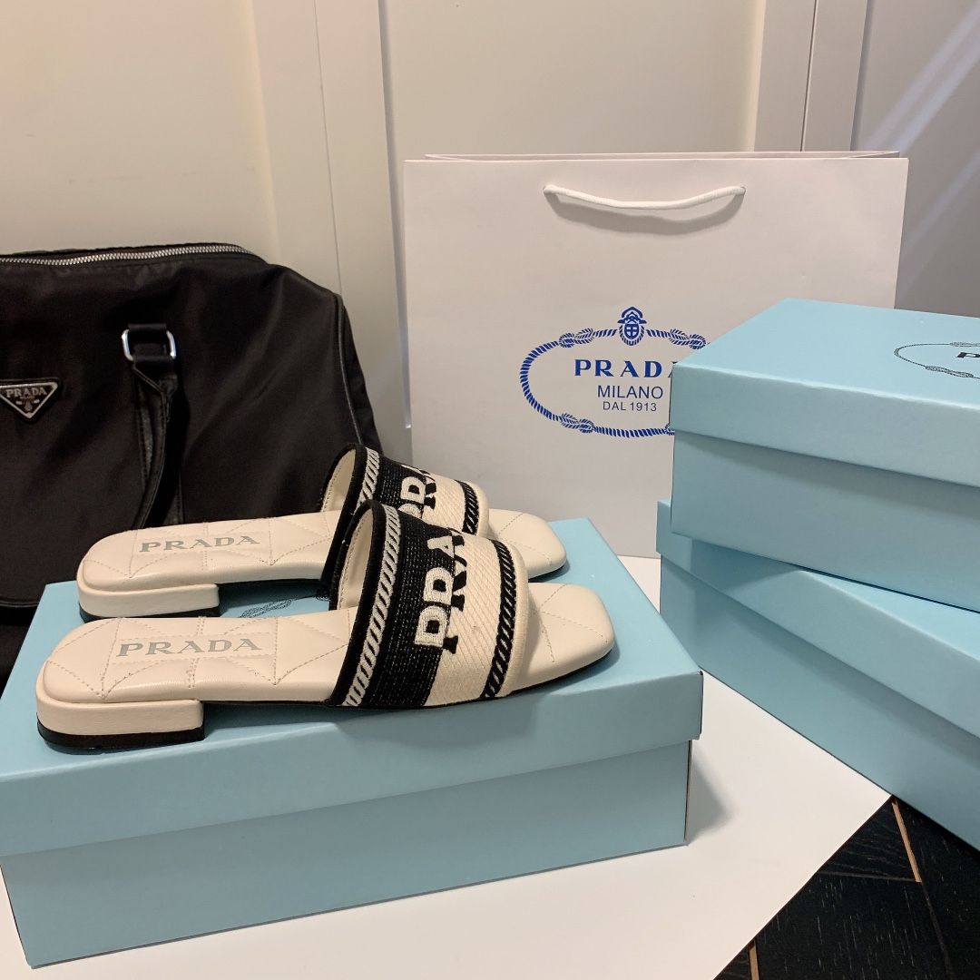 Monogram Embroidered Flat Slippers - Image 3