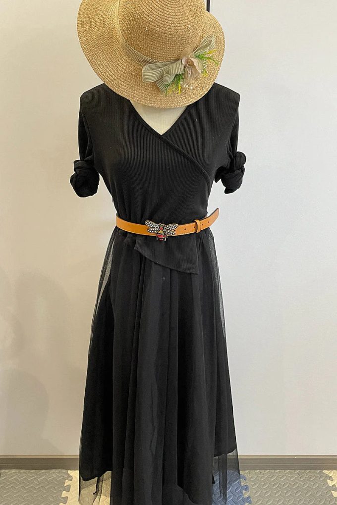4 Colors  bee lychee pattern double-sided belt - Image 6