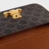 CHAIN SHOULDER BAG TRIOMPHE IN TRIOMPHE CANVAS TAN