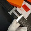 2 Colors  printed leather belt