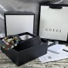 4 Colors  double G seven-color rhinestone double-sided lychee pattern belt