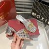 Hollow High Heel Slippers