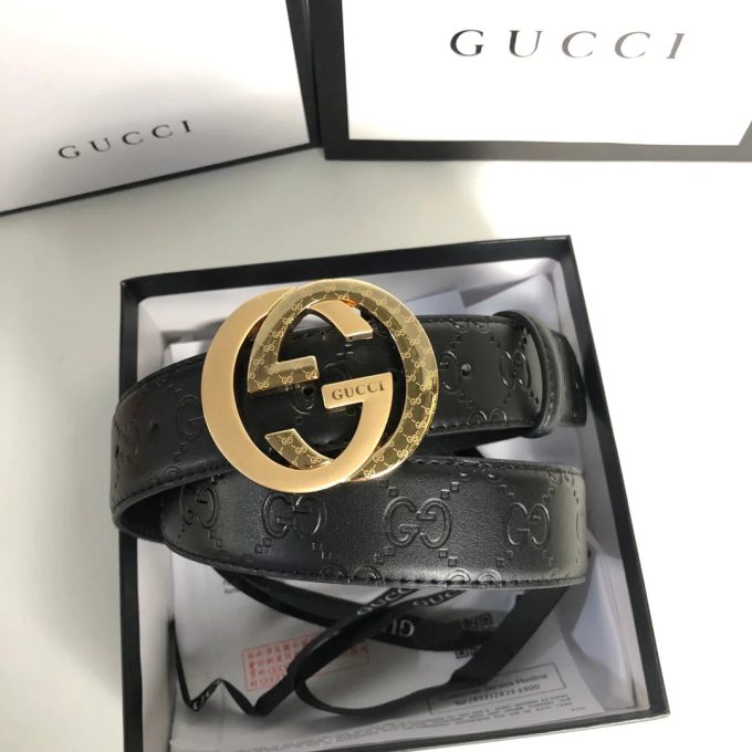 3 Colors Fashion Printed Double G Leather Belt - Image 6