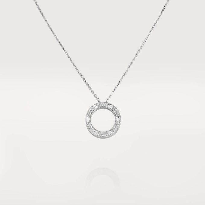 car The London Love Necklace With 3 Diamonds - Image 15