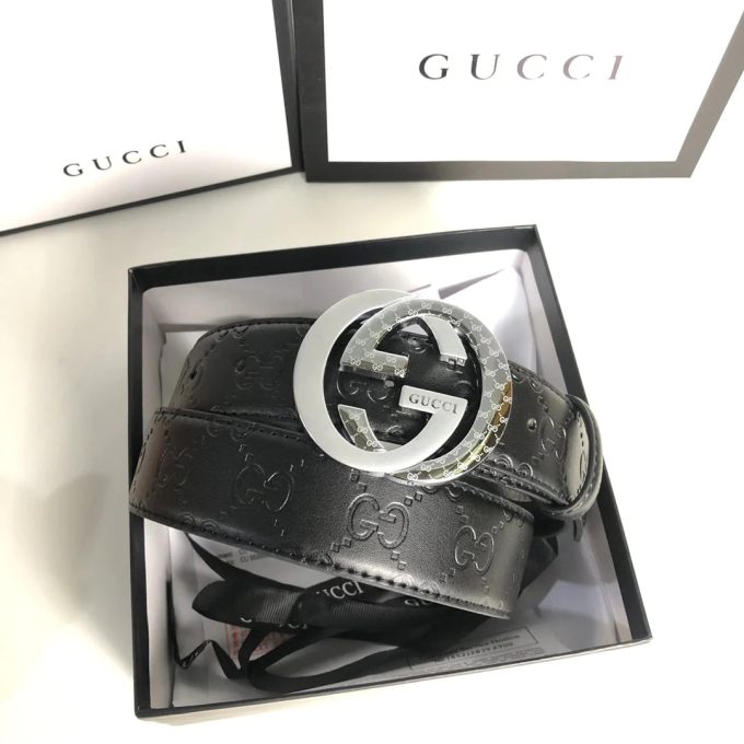 3 Colors Fashion Printed Double G Leather Belt - Image 7