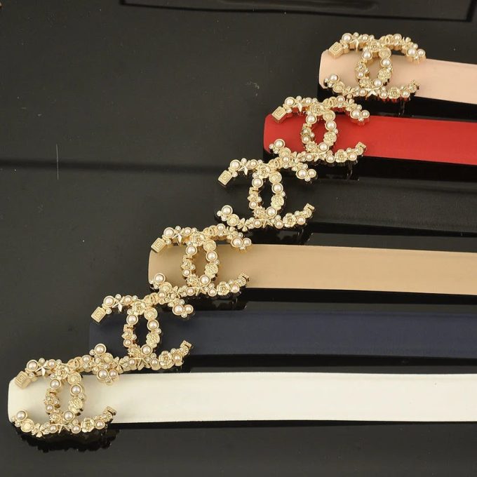 5 color  perfume bottle double C belt - Image 7