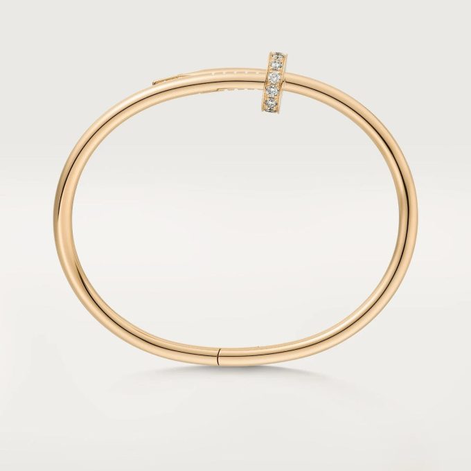 car Inspired Juste Un Clou Nail Bracelet With CZ Diamond - Image 10