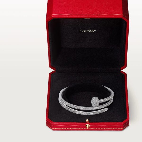car Inspired Juste Un Clou Nail Screw Bracelet With Full Diamond Paved