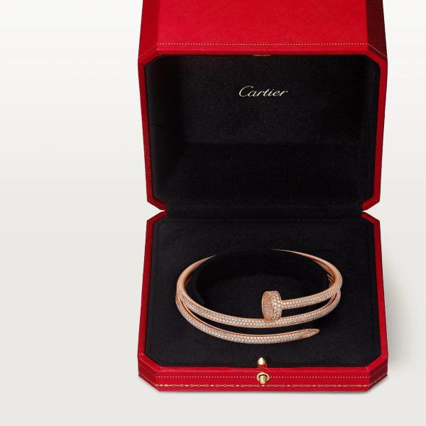 car Inspired Juste Un Clou Nail Screw Bracelet With Full Diamond Paved