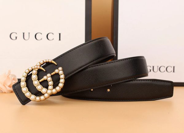 2 styles of  double G pearl belt